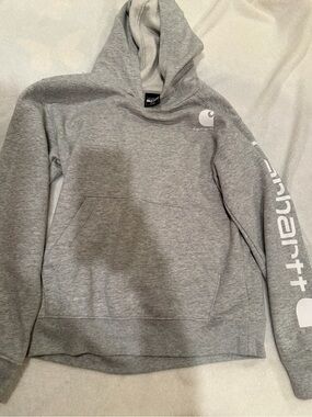 Carhartt Kids Gray Logo Crewneck Hoodie
